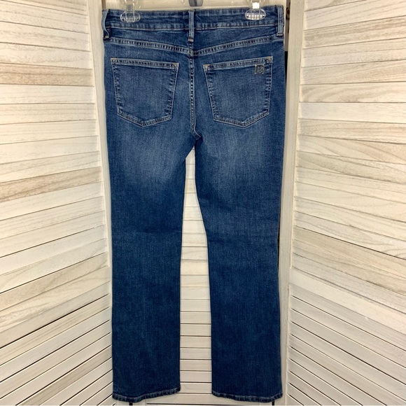 Tommy Hilfiger Dark Wash Mid Rise Straight Leg Casual Denim Jeans 2 - Picture 3 of 11